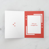 Met liefde kleinzoon pinguïn rode kerst feestdagen kaart (Binnen)