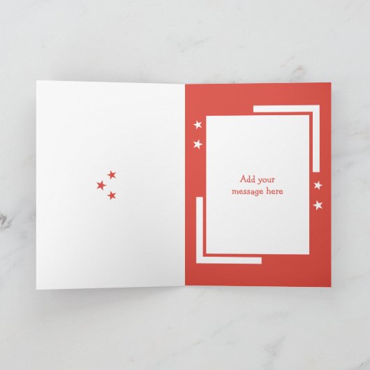 Met liefde kleinzoon pinguïn rode kerst feestdagen kaart (Binnen)