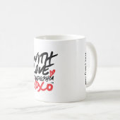 'Met liefde' koffie-Mok Koffiemok (Voorkant rechts)