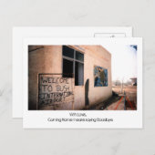 Met liefde...      kom thuis betekent... briefkaart (Voorkant / Achterkant)