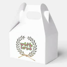 Met liefde”-label bedankdoosjes