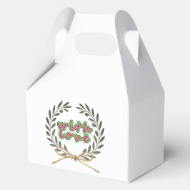 Met liefde”-label bedankdoosjes