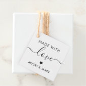 Met Liefde Label, Handgemaakt Label, Kraft Bedankjes Labels (In situ)