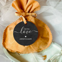 Met Liefde Labels, Huwelijkscadeau Label, krijtbor