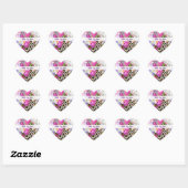 Met Liefde Lente Bloemen Boeket Hart Sticker (Vel)