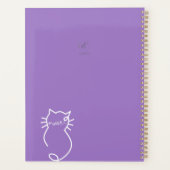 "Met Liefde, Meow" Gezellige Kat Notebook Planner (Achterkant)