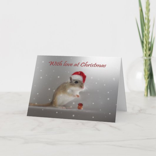 Met liefde met kerst feestdagen kaart (Voorkant)