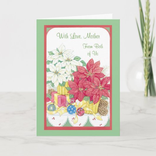 Met Liefde, Moeder van allebei van ons Feestdagen Kaart (Voorkant)