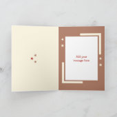 Met liefde nichtje muis bruine kerst feestdagen kaart (Binnen)