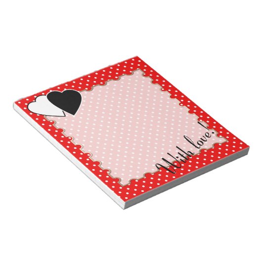 Met liefde! notitieblok (Schuin)