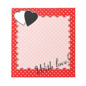 Met liefde! notitieblok (Voorkant)