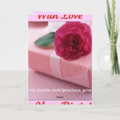 Met liefde op je verjaardag kaart (Achterkant)