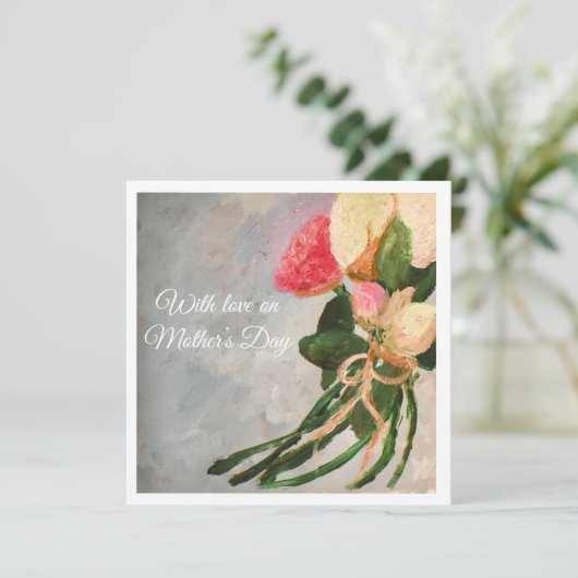 Met liefde op Moederdag Kaart (Staand voorkant)