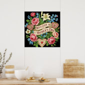 Met liefde op Moederdag Poster (Keuken)