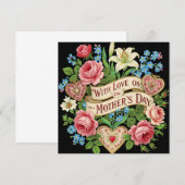 Met liefde op Moederdag, wenskaart (Voorkant / Achterkant)