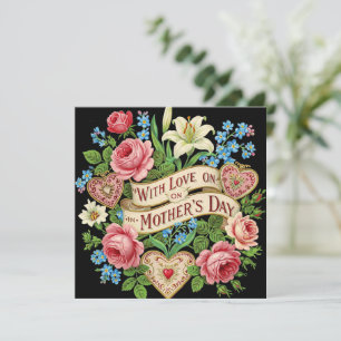 Met liefde op Moederdag, wenskaart