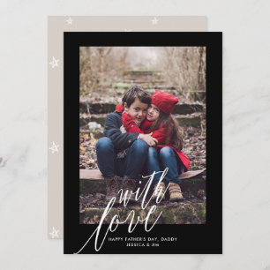 Met Liefde op Vaderdag Foto Wenskaart Feestdagenkaart
