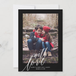 Met liefde op Vaderdag Fotokaart Feestdagenkaart