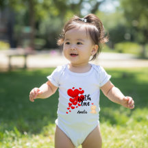 Met liefde persoonlijk baby rompertje