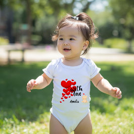 Met liefde persoonlijk baby rompertje