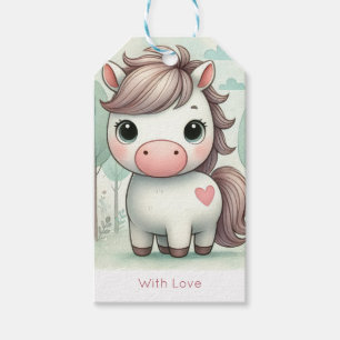 Met Liefde Pony Bos Cadeaubijsluiter Cadeaulabel