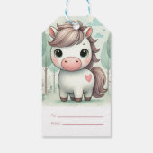 Met Liefde Pony Bos Cadeaubijsluiter Cadeaulabel (Achterkant)
