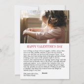 Met Liefde Rode Bow Multi-Photo Valentijn Fotokaar Feestdagenkaart (Achterkant)