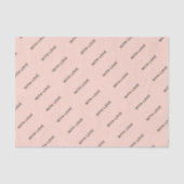 Met Liefde Roze Elegant Minimalistisch Romantisch Tissuepapier (Voorkant)