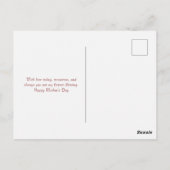 Met liefde roze rozen Moederdag mama Briefkaart (Achterkant)