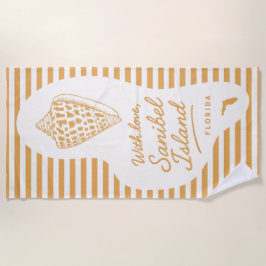 Met Liefde Sanibel Island Junonia Strandhanddoek Strandlaken