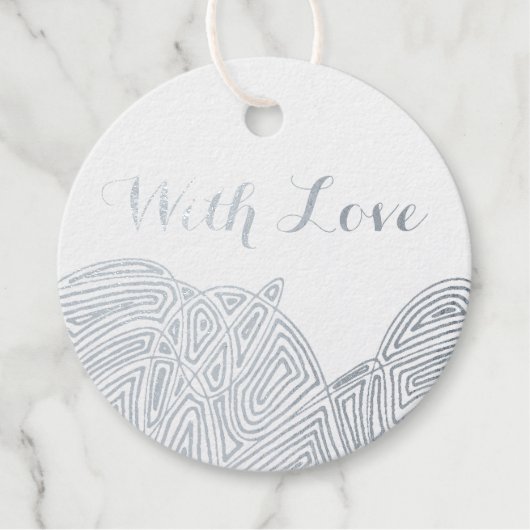 Met Liefde - Sneeuwjacht Bedankjes Labels (Voorkant)