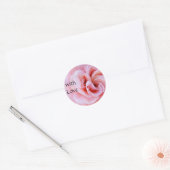met Liefde stickers Roze Roos Bloem Spiraal (Envelop)