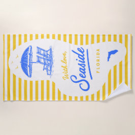 Met liefde strandhanddoek strandlaken