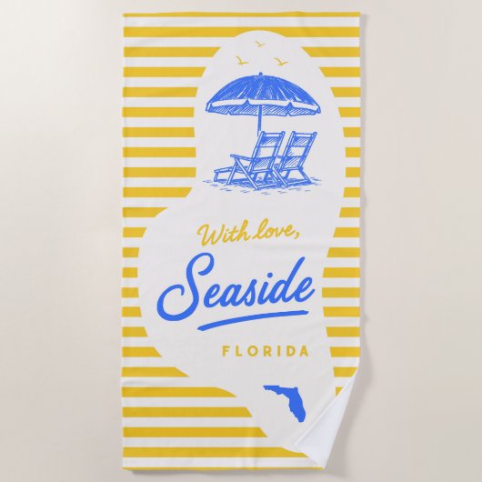 Met liefde strandhanddoek strandlaken (Voorkant)