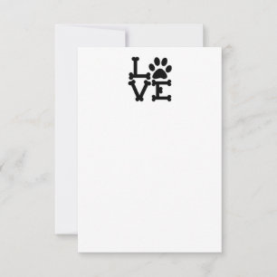 Met liefde, uit de verpakking. . . bedankkaart