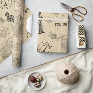 Met liefde uit Frankrijk Cadeaupapier