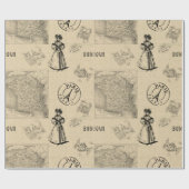 Met liefde uit Frankrijk Cadeaupapier (Vlak)