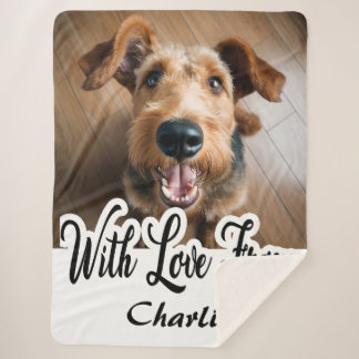 Met Liefde Van Airedale Terrier Naam Sherpa Deken