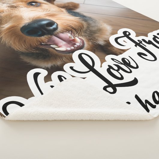 Met Liefde Van Airedale Terrier Naam Sherpa Deken (3/4)