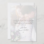 Met liefde van de nieuwe Mr & Mrs Wedding Bedankkaart (Achterkant)