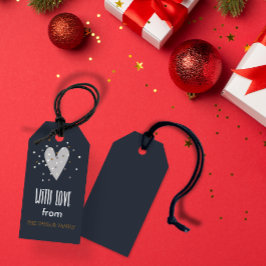 Met liefde van - gepersonaliseerd kerstcadeau labe cadeaulabel