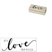 Met LIEFDE van - Gepersonaliseerde Rubber Stamp Rubberstempel (Gestempeld)