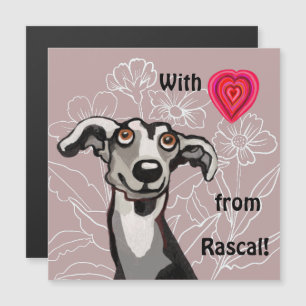 Met liefde van je galgo – Mooie magnetische kaart