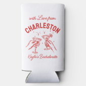 Met liefde van [jouw stad] 🍸 Custom Bachelorette Seltzer Blikjeskoeler (Achterkant)