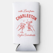 Met liefde van [jouw stad] 🍸 Custom Bachelorette Seltzer Blikjeskoeler (Voorkant)