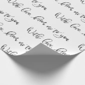 Met liefde, van mij tot jou cadeaupapier (Hoek)