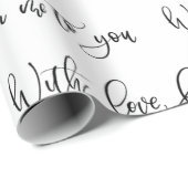 Met liefde, van mij tot jou cadeaupapier (Rol Hoek)