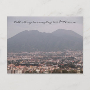 Met liefde van Mount Vesuvio Briefkaart