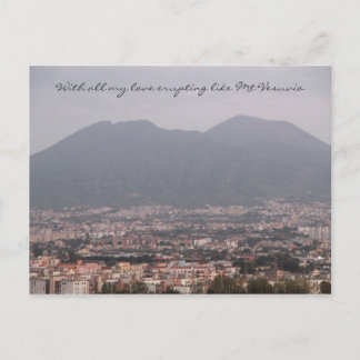 Met liefde van Mount Vesuvio Briefkaart