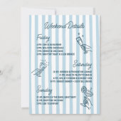 Met liefde van [Your City] Blue Bachelorette Party Kaart (Achterkant)